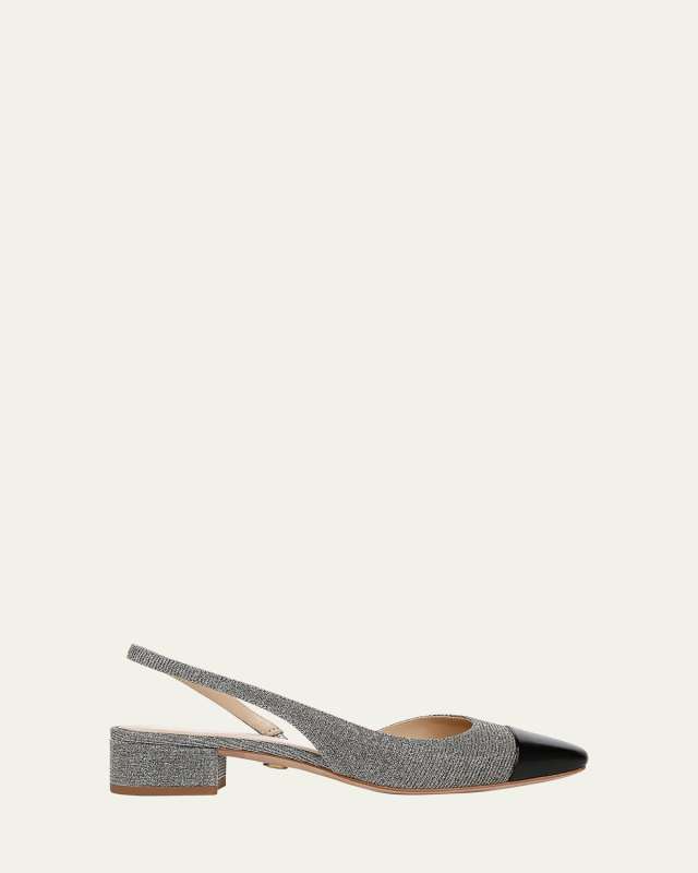 Cecile Bicolor Slingback Ballerina Pumps